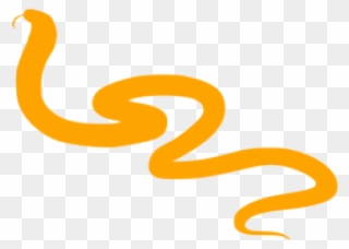 Long Clipart Orange Snake - Png Download