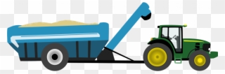 Clipart Farm Tractor - Png Download