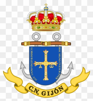 Coat Of Arms Of The Spanish Navy Naval Command Of Gijón Clipart