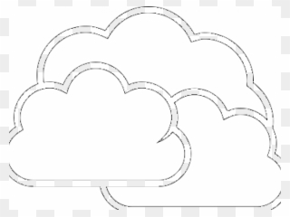 Clouds Clipart Halloween - Rainy Day Clipart Black And White - Png Download