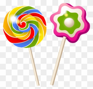 Sucettes Dessets Clip Art - Candy Land Lollipop Candy - Png Download