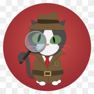 Cat Clipart Detective - Detective Cats - Png Download
