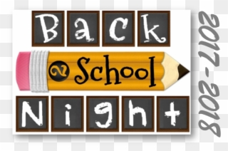 Clip Stock Back To School Night Clipart - Back To School Night - Png Download