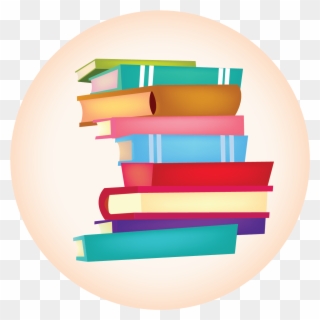 Club Avalon Free Public Library - Pile Of Books Clip Art - Png Download