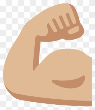 Body Builders, Muscle Men, Clip Art, Muscular Men, - Muscle Arm Emoji - Png Download