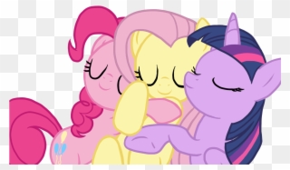 Cyberzerop, Female, Fluttershy, Mare, Pinkie Pie, Pony, - Twilight Fluttershy And Pinkie Pie Clipart