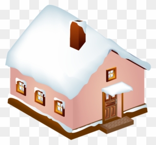Winter Snowy House Png Clip Art Image Transparent Png