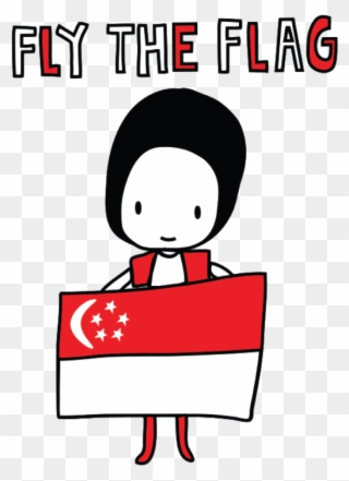 Singapore Flag Clipart Snow - Singapore National Day Clipart - Png Download