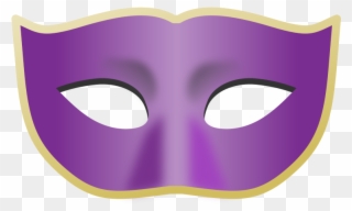 Mask Clipart Purple - Buyseasons Dress Up Accessory - Png Download