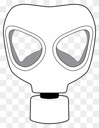 Big Image - Gas Mask Easy Drawing Clipart