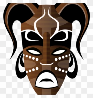 Culture Clipart Face Mask - African Tribal Mask Png Transparent Png