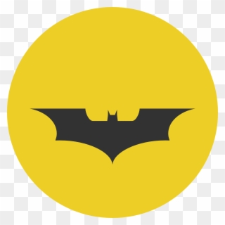 Batman Clipart Vector - Batman Symbol Dark Knight Yellow - Png Download