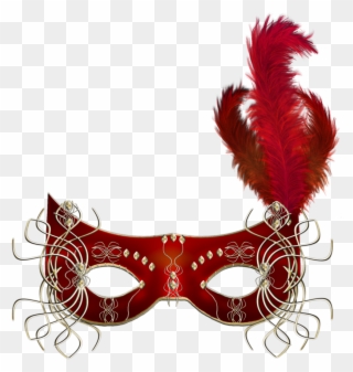 Red Mask Clipart Clipart Masking, Carnival - Red Masquerade Mask Png Transparent Png