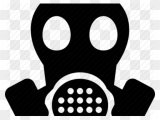 Gas Mask Clipart Air - Gas Mask Warning Sign - Png Download