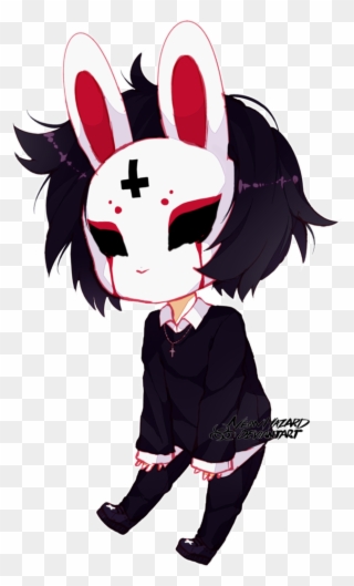 15 - Anime Girl Bunny Mask Clipart