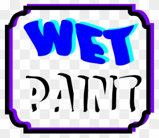 Clipart - Wet Paint Clip Art - Png Download
