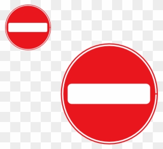 No Entry Sign Clear Background Clipart