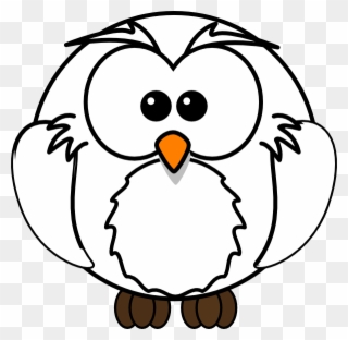 White Owl Cliparts - Cartoon Animals To Colour - Png Download