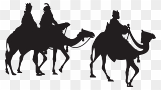 Three Kings Silhouette Png Clip Art Image - Three Wise Men Png Transparent Png