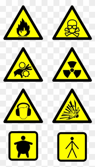 Hazard Dangerous Goods Warning Sign Clipart