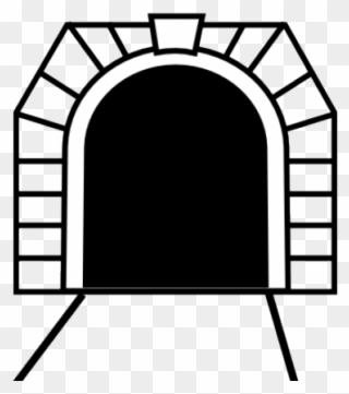 Tunnel Clipart Black And White - Tunnel Sign Png Transparent Png