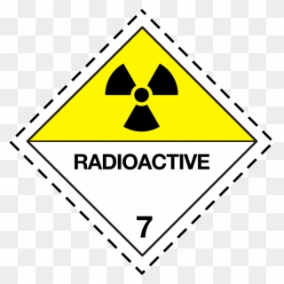 Hazmat Class 7 Radioactive Substances Dangerous Goods - Adr 7b Clipart