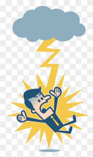 Lightning Electrical Injury Clip Art Dangerous Weather - Lightning - Png Download