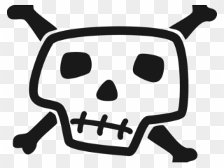Danger Clipart Pirate Skull - Cartoon Skull Pic Png Transparent Png
