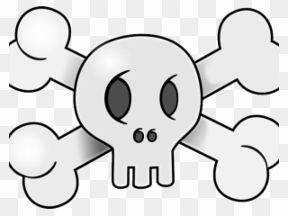Danger Clipart Gambar - Cartoon Pirate Skull - Png Download