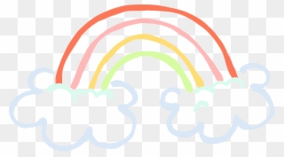 Kim Cliparts - Cloud Rainbow Clipart Png Transparent Png