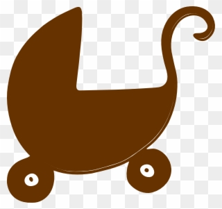 Brown Pram Svg Clip Arts 600 X 566 Px - Png Download