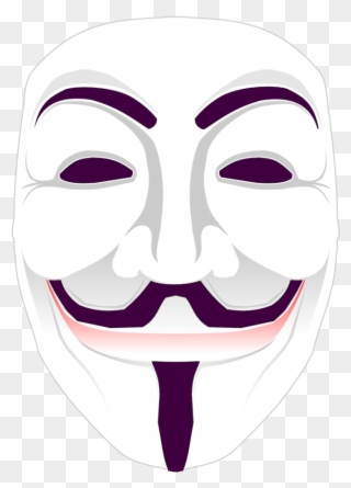 Anonymous Mask Transparent Thewealthbuilding - Guy Fawkes Mask Anonymous Mask Png Clipart