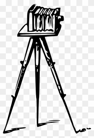 Photo Camera Clipart Camera Drawing - Drawing Of The First Camera - Png Download