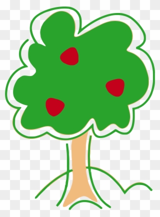 Tree Clipart, Apples, Clip Art, Apple - Cute Apple Tree Clipart - Png Download