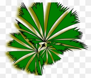 Island Clipart Top View - Palm Trees - Png Download
