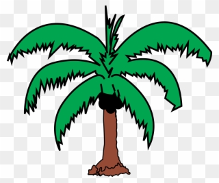 Big Image - Coconut Tree Clip Art - Png Download