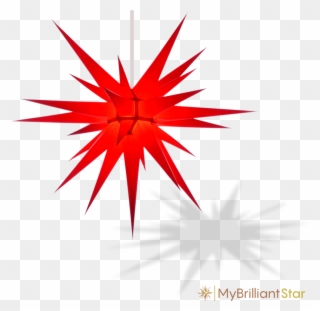 Original Herrnhut Paper Star, Red, ~ 80 Cm / 32 Inch Clipart