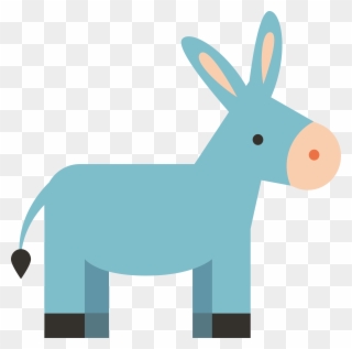 Clip Freeuse Donkey Vector Cartoon Character - Png Download