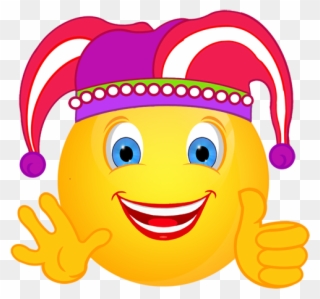 Smiley-fasching Daumen Hoch « Cliparts Clipart Royalty - Png Download