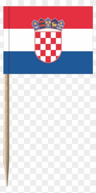 Flaggenpicker / Käsepicker Kroatien 50 Stück Clipart