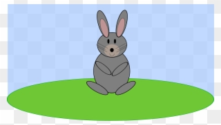 Ein Hase Mit Blauem Ei Clipart