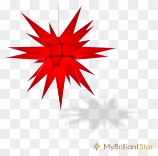 Original Herrnhut Paper Star, Red, ~ 60 Cm / 24 Inch Clipart