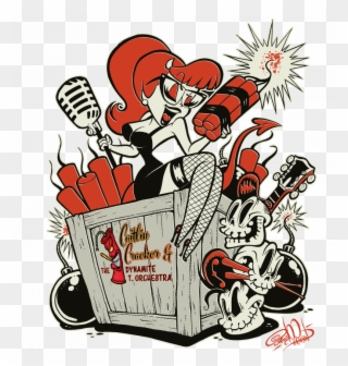 Caitlin Cracker & The Dynamite T Clipart