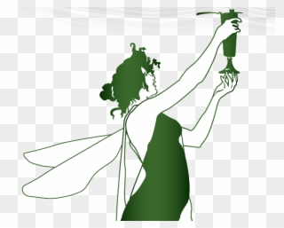 Green Absinthe Fairy Clipart