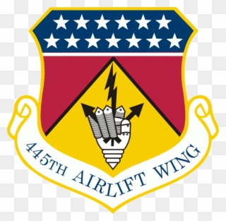 Emblem Of The 445th Airlift Wing, A Wing Of The United Clipart