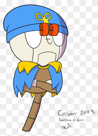Day 26 Of Costober, Scarecrow As Geno From Super Mario Clipart