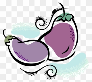 Vector Illustration Of Eggplant Aubergine Nightshade Clipart