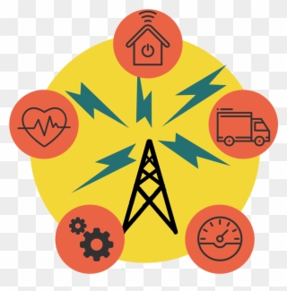 A Low Power Wide Area Network Is A Type Of Telecommunication Clipart