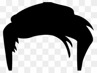 Black Hair Clipart Mens Hair - Png Download