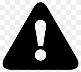 It's An Exclamation Point Drawn Inside Of An Equilateral Clipart